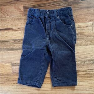 Charcoal gray corduroys